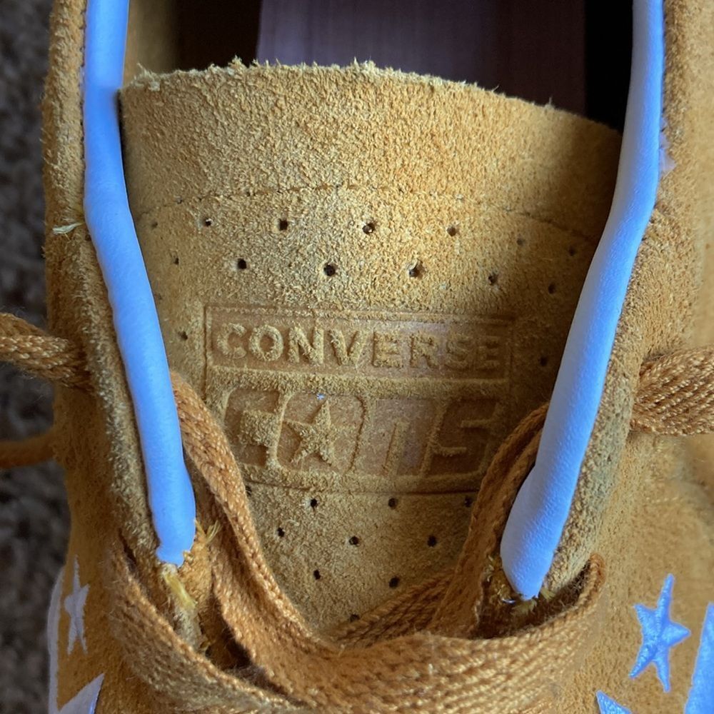 Converse CONS Mustard Louie Lopez Pro Mono Classic Suede Saffron Yellow Men’s 12 - Picture 10 of 15